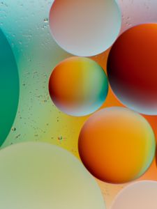 Preview wallpaper circles, bubbles, round, gradient, multicolored