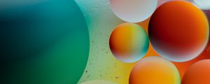 Preview wallpaper circles, bubbles, round, gradient, multicolored