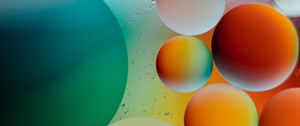 Preview wallpaper circles, bubbles, round, gradient, multicolored