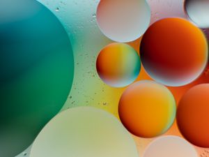 Preview wallpaper circles, bubbles, round, gradient, multicolored