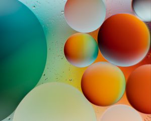 Preview wallpaper circles, bubbles, round, gradient, multicolored