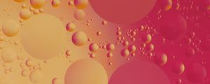 Preview wallpaper circles, bubbles, shape, pink, yellow, red