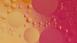 Preview wallpaper circles, bubbles, shape, pink, yellow, red