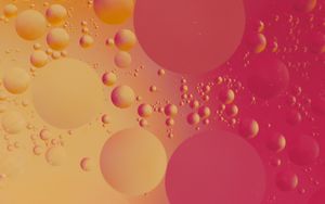 Preview wallpaper circles, bubbles, shape, pink, yellow, red