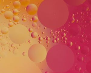 Preview wallpaper circles, bubbles, shape, pink, yellow, red