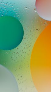 Preview wallpaper circles, bubbles, shapes, gradient, water