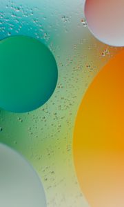 Preview wallpaper circles, bubbles, shapes, gradient, water