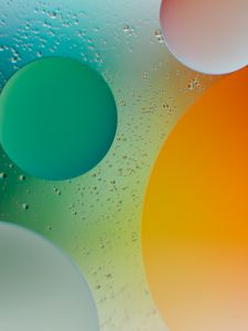 Preview wallpaper circles, bubbles, shapes, gradient, water