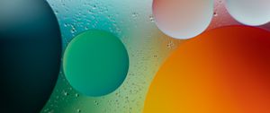 Preview wallpaper circles, bubbles, shapes, gradient, water