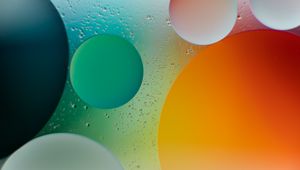 Preview wallpaper circles, bubbles, shapes, gradient, water