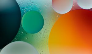 Preview wallpaper circles, bubbles, shapes, gradient, water