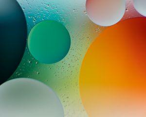 Preview wallpaper circles, bubbles, shapes, gradient, water