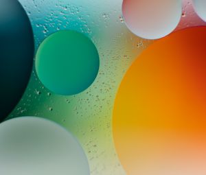 Preview wallpaper circles, bubbles, shapes, gradient, water