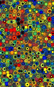 Preview wallpaper circles, colorful, abstraction, pattern