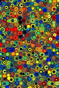 Preview wallpaper circles, colorful, abstraction, pattern