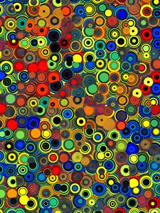 Preview wallpaper circles, colorful, abstraction, pattern
