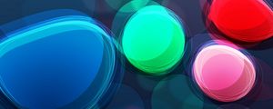 Preview wallpaper circles, colorful, colored