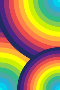 Preview wallpaper circles, colorful, rainbow, arc