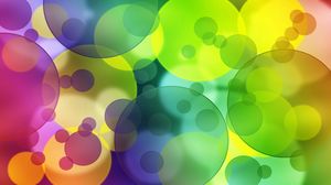 Preview wallpaper circles, colorful, rainbow, bright