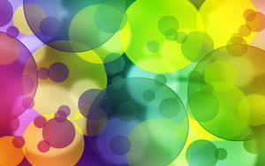Preview wallpaper circles, colorful, rainbow, bright