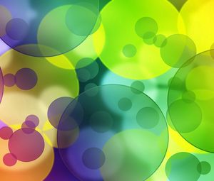 Preview wallpaper circles, colorful, rainbow, bright