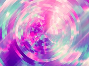 Preview wallpaper circles, colorful, ripples, iridescent, bright, abstraction