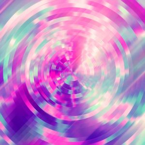 Preview wallpaper circles, colorful, ripples, iridescent, bright, abstraction