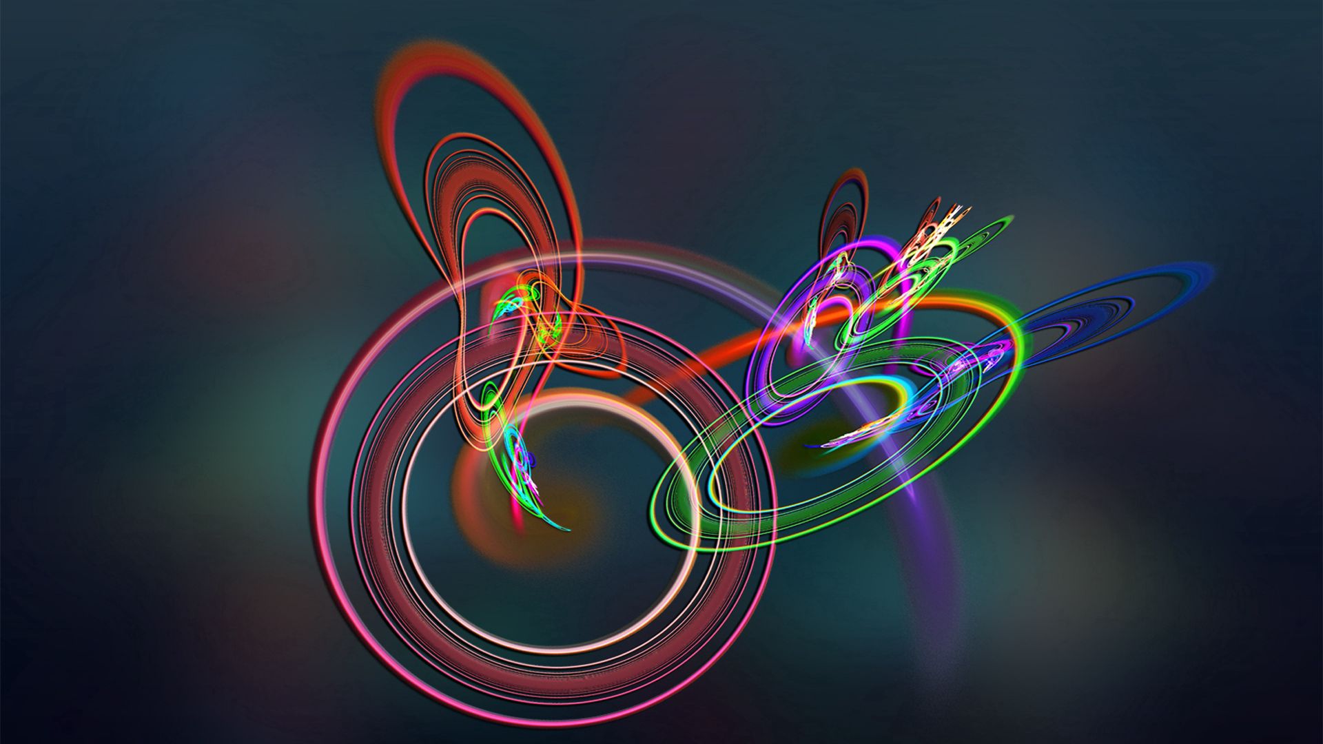 Download wallpaper 1920x1080 circles, colors, light, rainbow full hd ...