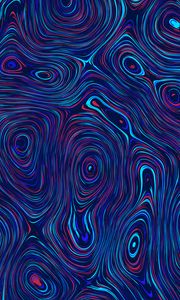 Preview wallpaper circles, distortion, abstraction, blue