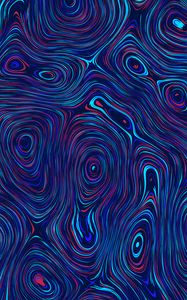 Preview wallpaper circles, distortion, abstraction, blue