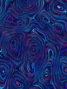 Preview wallpaper circles, distortion, abstraction, blue