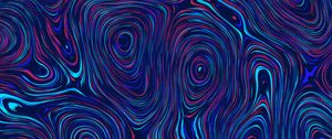 Preview wallpaper circles, distortion, abstraction, blue