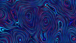 Preview wallpaper circles, distortion, abstraction, blue