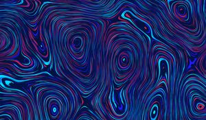 Preview wallpaper circles, distortion, abstraction, blue