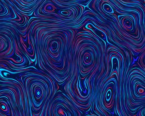 Preview wallpaper circles, distortion, abstraction, blue