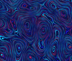 Preview wallpaper circles, distortion, abstraction, blue
