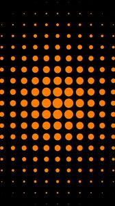 Preview wallpaper circles, dots, abstraction, orange, black