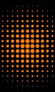 Preview wallpaper circles, dots, abstraction, orange, black