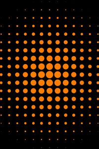 Preview wallpaper circles, dots, abstraction, orange, black
