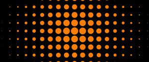 Preview wallpaper circles, dots, abstraction, orange, black