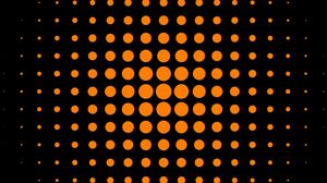 Preview wallpaper circles, dots, abstraction, orange, black