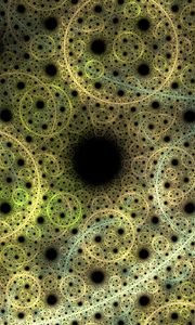 Preview wallpaper circles, dots, glow, abstraction