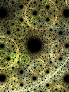 Preview wallpaper circles, dots, glow, abstraction