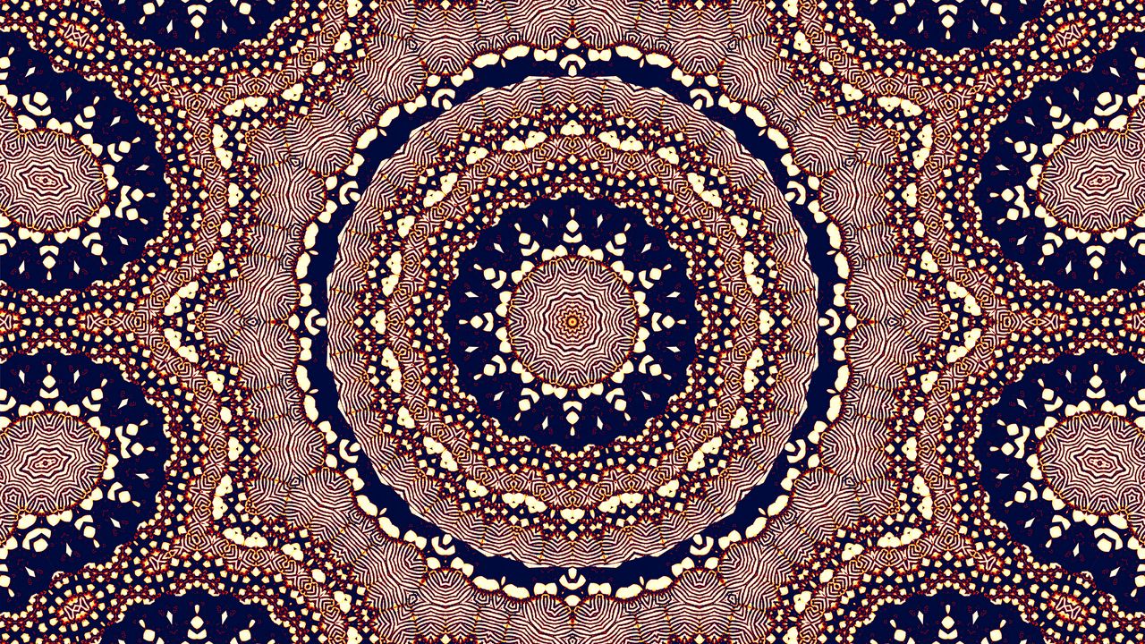 Wallpaper circles, fractal, lines, pattern, abstraction