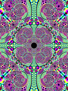 Preview wallpaper circles, fractal, pattern, kaleidoscope, abstraction