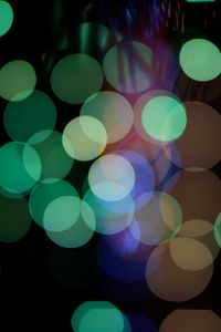 Preview wallpaper circles, glare, abstract, green