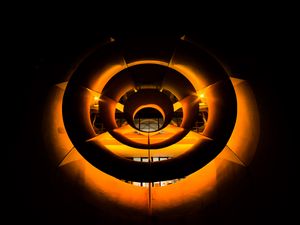 Preview wallpaper circles, glow, light, shadows, dark
