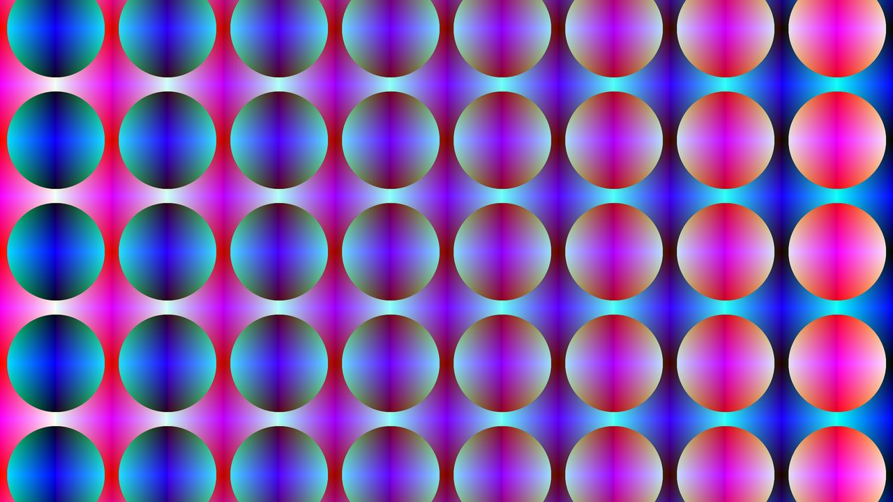 Wallpaper circles, gradient, abstraction, blue, pink