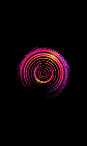Preview wallpaper circles, gradient, stains, black background