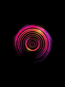 Preview wallpaper circles, gradient, stains, black background